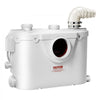 VEVOR Macerator Pump, 500W, 29 GPM Flow, 26 ft/8 m Head, Macerator Sewerage Toilet Pump with 4 Water Inlets, Waste Water Disposal Upflush Machine for Toilet, Basement, Shower, Sink, Laundry, Bathtub