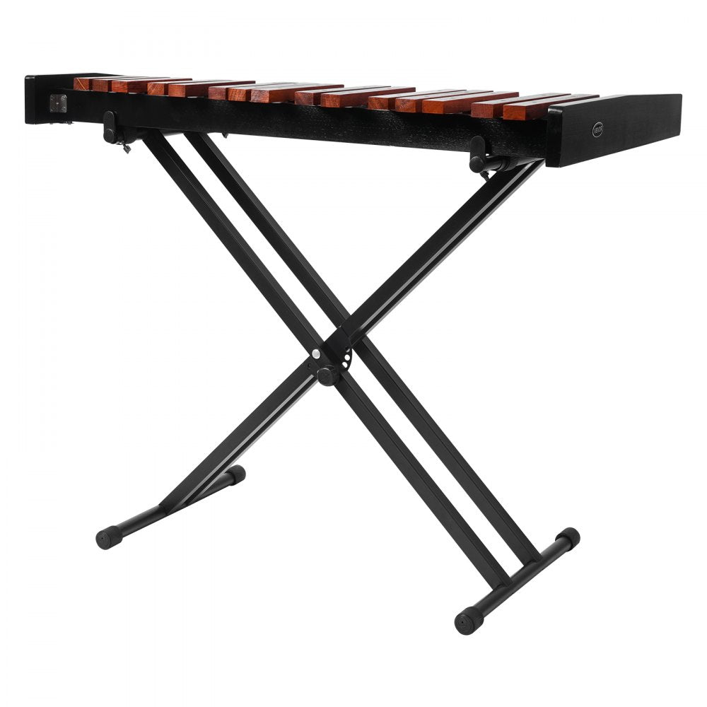 VEVOR Glockenspiel Xylophone, 37 Notes, Wooden Professional Xylophone Percussion Instrument, with Height Adjustable Stand, 4 Mallets, Carrying Bag, Beginner Musical Instrument Kit for Adults and Kids