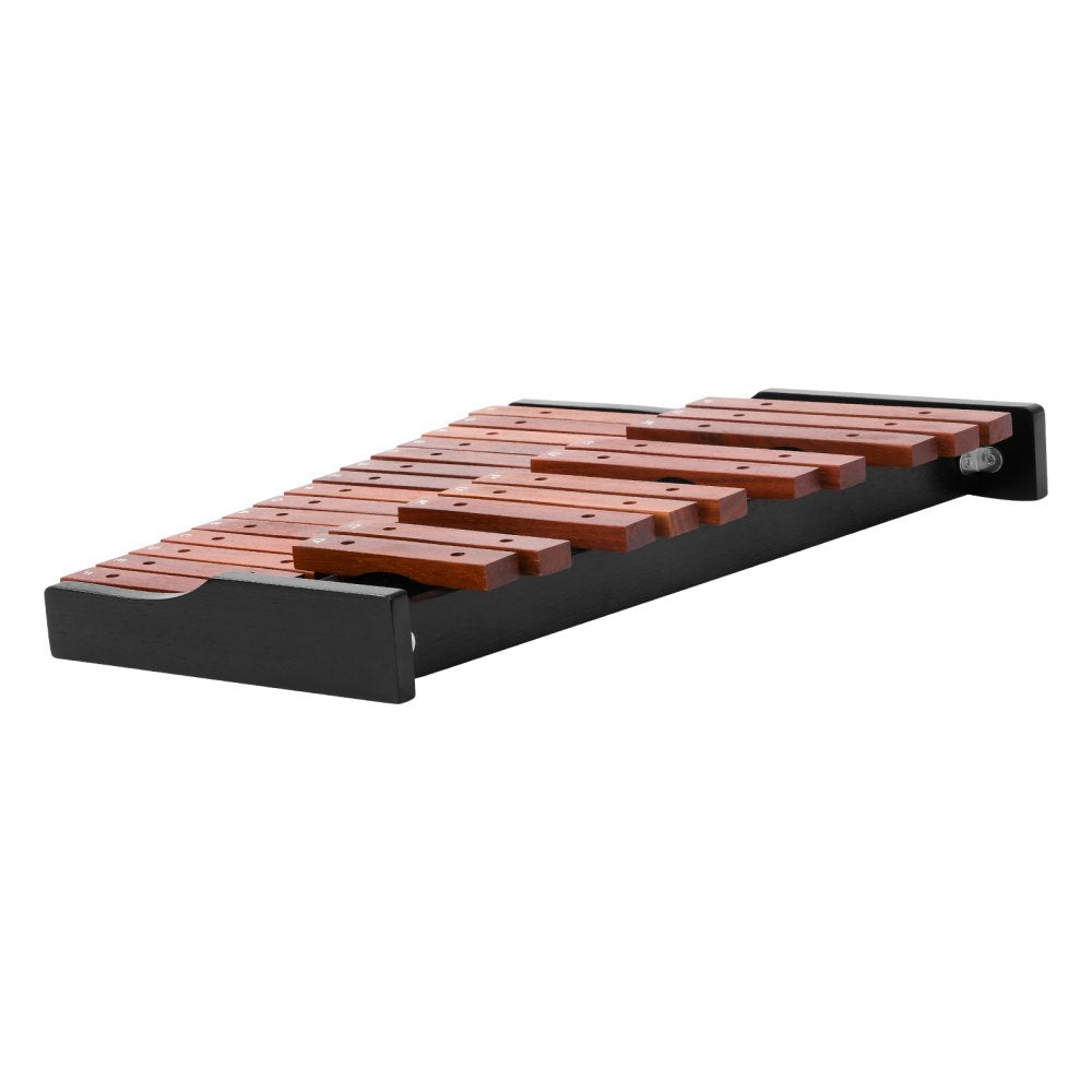 VEVOR Glockenspiel Xylophone, 25 Notes, Wooden Professional Xylophone Percussion Instrument, with 4 Mallets, Carrying Bag, Beginner Glockenspiel Musical Instrument Kit for Adults and Kids Students