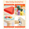 VEVOR Montessori Activity Table for Toddler 1-3 Years Old, 8 in 1 Wooden Learn Activity Desk, Baby Play Table for Boys & Girls Aged 6+ Months, Great Birthday, Christmas, Children's Day Present