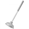 VEVOR Toilet Brush and Plunger Set, 2-in-1 Toilet Bowl Brush Plunger Combo with Ventilated Holder, 360° Deep Cleaning and Drip-Proof Bathroom Supplies, for Bathroom, RV and Toilets (White & Grey)