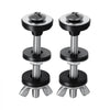 VEVOR Universal Toilet Tank to Bowl Bolts Kit, 2PCS Metal Heavy Duty Toilet Tank Bolts, Stainless Steel Toilet Tank Screws Replacement Kit with Wing Nuts, Rubber Washers Gaskets, Toilet Repair Screw
