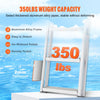 VEVOR Removable Dock Ladder 5 Steps, 350 lbs Load Capacity, Pontoon Boat Ladder with 4'' Wide Step & Nonslip Design for Ship/Lake/Pool/Marine Boarding