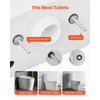 VEVOR Universal Toilet Seat Bolts Kit, 2PCS Metal Heavy Duty Toilet Tank Bolts, Stainless Steel Toilet Seat Screws Replacement Kit with Long Downlock Nuts, Rubber Washers Gaskets, Toilet Repair Screw
