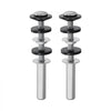 VEVOR Universal Toilet Seat Bolts Kit, 2PCS Metal Heavy Duty Toilet Tank Bolts, Stainless Steel Toilet Seat Screws Replacement Kit with Long Downlock Nuts, Rubber Washers Gaskets, Toilet Repair Screw