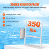 VEVOR Dock Ladder, Flip-Up 3 Steps, 350 lbs Load Capacity, Aluminum Alloy Pontoon Boat Ladder with 2'' Wide Step & Nonslip Rubber Mat, Easy to Install for Ship/Lake/Pool/Marine Boarding