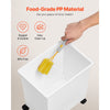 VEVOR Rice Storage Container, 6.6Gallon/25L x3 Capacity Large Dog Food Dispenser Bin, Kitchen Ingredient Grain Cereal Flour Bin, Pet food Containers with Wheels, 3 Scoops,  and Airtight Lid, 3 Pack