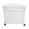 VEVOR Rice Storage Container, 10.5Gallon/40L x3 Capacity Large Dog Food Dispenser Bin, Kitchen Ingredient Grain Cereal Flour Bin, Pet food Containers with Wheels, 3 Scoops, and Airtight Lid, 3 Pack