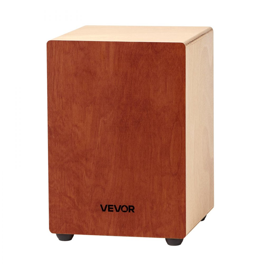 VEVOR Cajon Box Drum Birch Wood Percussion Instrument Guitar Strings with Travel Bag