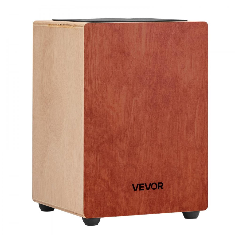 VEVOR Cajon Box Drum Birch Wood Percussion Instrument Guitar Strings with Travel Bag
