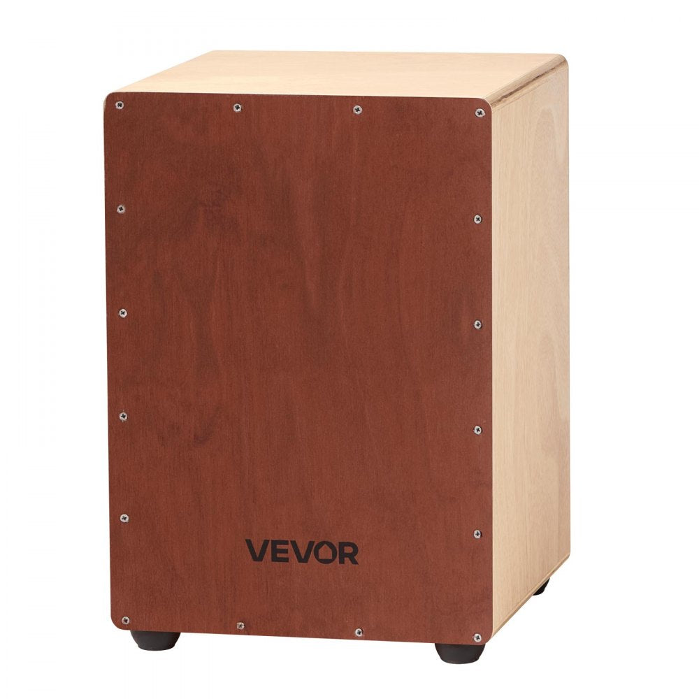 VEVOR Cajon Box Drum Wooden Birchwood Compact Percussion Instrument with Snare Wires