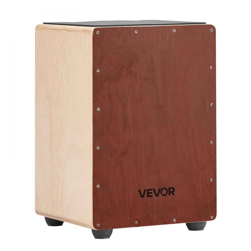 VEVOR Cajon Box Drum Wooden Birchwood Compact Percussion Instrument with Snare Wires
