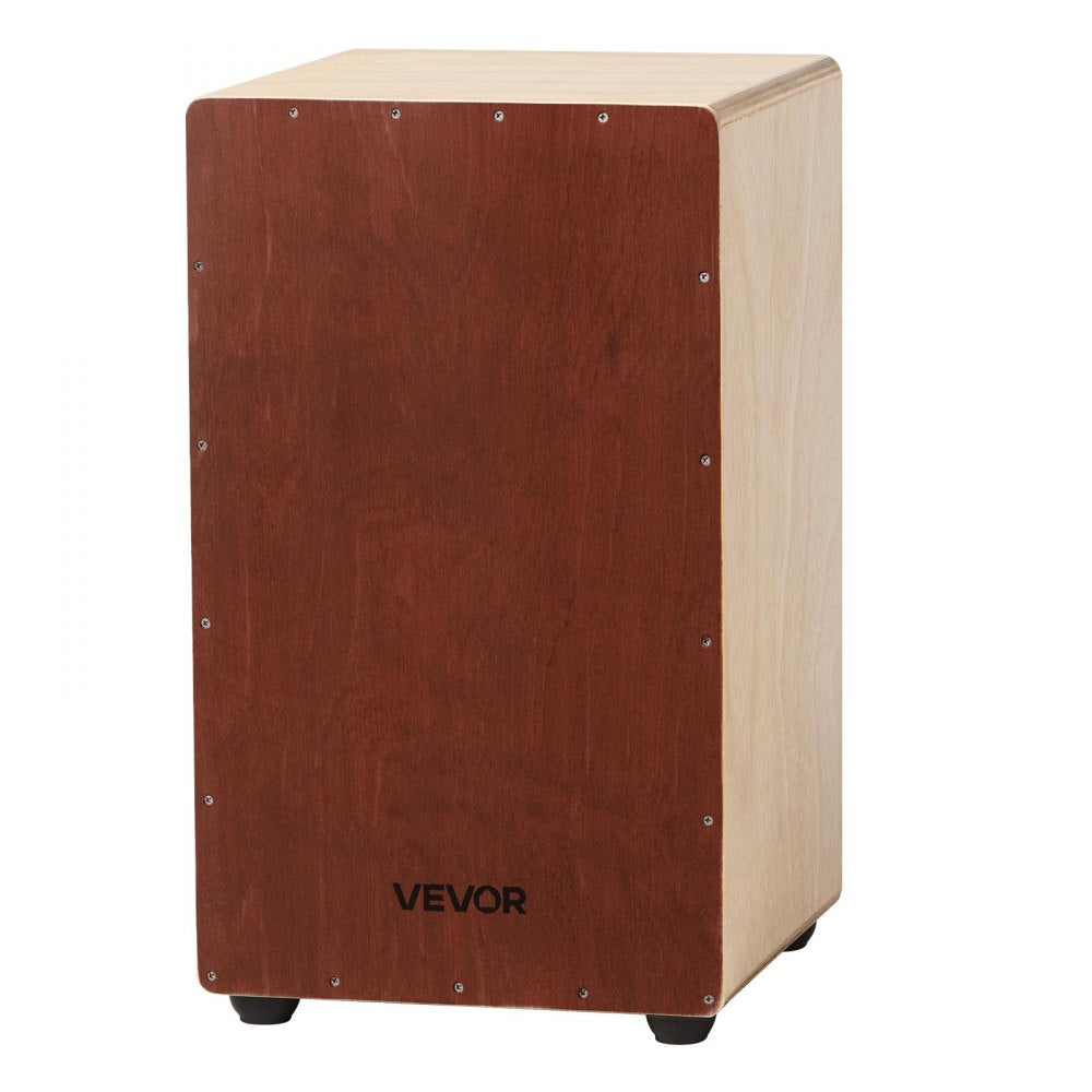 VEVOR Large Cajon Box Drum Wooden Birchwood Percussion Instrument with Snare Wires