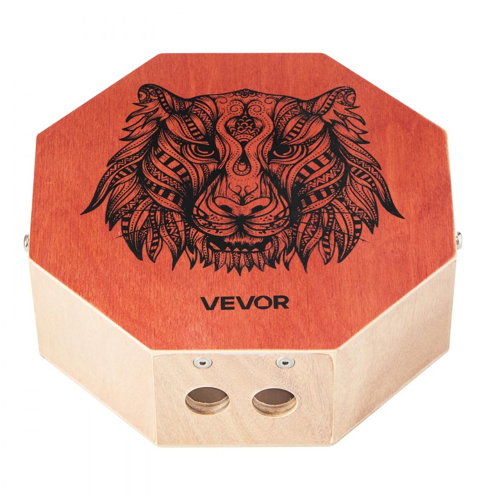 VEVOR Unique Cajon Box Drum, with Internal  Guitar Strings, Portable Wooden Percussion Box, Birch Wood Drum Musical Instrument with Adjustable Strap, for Beginners & Professionals, 11.6 x 11.6 x 4 in