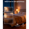 VEVOR Bifold Barn Door, 36" x 84", MDF with Tempered Glass Bi-Fold Sliding Closet Doors, Hardware Kit Included, Space-Saving Design, Pre-Assembled Panels for Bedroom, Living Room, Wardrobe, White