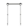 VEVOR Bifold Barn Door, 60" x 84", MDF Bi-Fold Sliding Closet Doors, Hardware Kit Included, H-Frame Space-Saving Design, Pre-Assembled Panels for Bedroom, Living Room, Wardrobe and Room Divider, White
