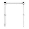VEVOR Bifold Barn Door, 72" x 84", MDF Bi-Fold Sliding Closet Doors, Hardware Kit Included, H-Frame Space-Saving Design, Pre-Assembled Panels for Bedroom, Living Room, Wardrobe and Room Divider, White