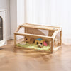 VEVOR Wooden Hamster Cage, 270° Viewing Hamster Habitat, 32 x 16 x 16 in, Dwarf Hamster Cages with Openable Top, Ventilated Small Animal Cage, Pet Mouse Cage for Gerbils, Rats, Guinea Pigs, Mice