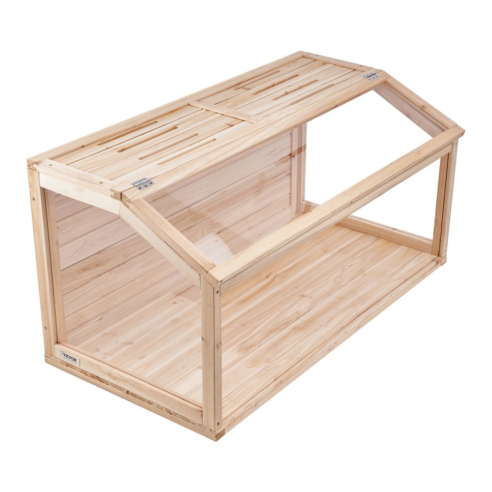 VEVOR Wooden Hamster Cage, 270° Viewing Hamster Habitat, 32 x 16 x 16 in, Dwarf Hamster Cages with Openable Top, Ventilated Small Animal Cage, Pet Mouse Cage for Gerbils, Rats, Guinea Pigs, Mice