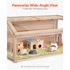 VEVOR Wooden Hamster Cage, 270° Viewing Hamster Habitat, 40 x 20 x 20in, Dwarf Hamster Cages with Openable Top, Ventilated Small Animal Cage, Pet Mouse Cage for Gerbils, Rats, Guinea Pigs, Mice