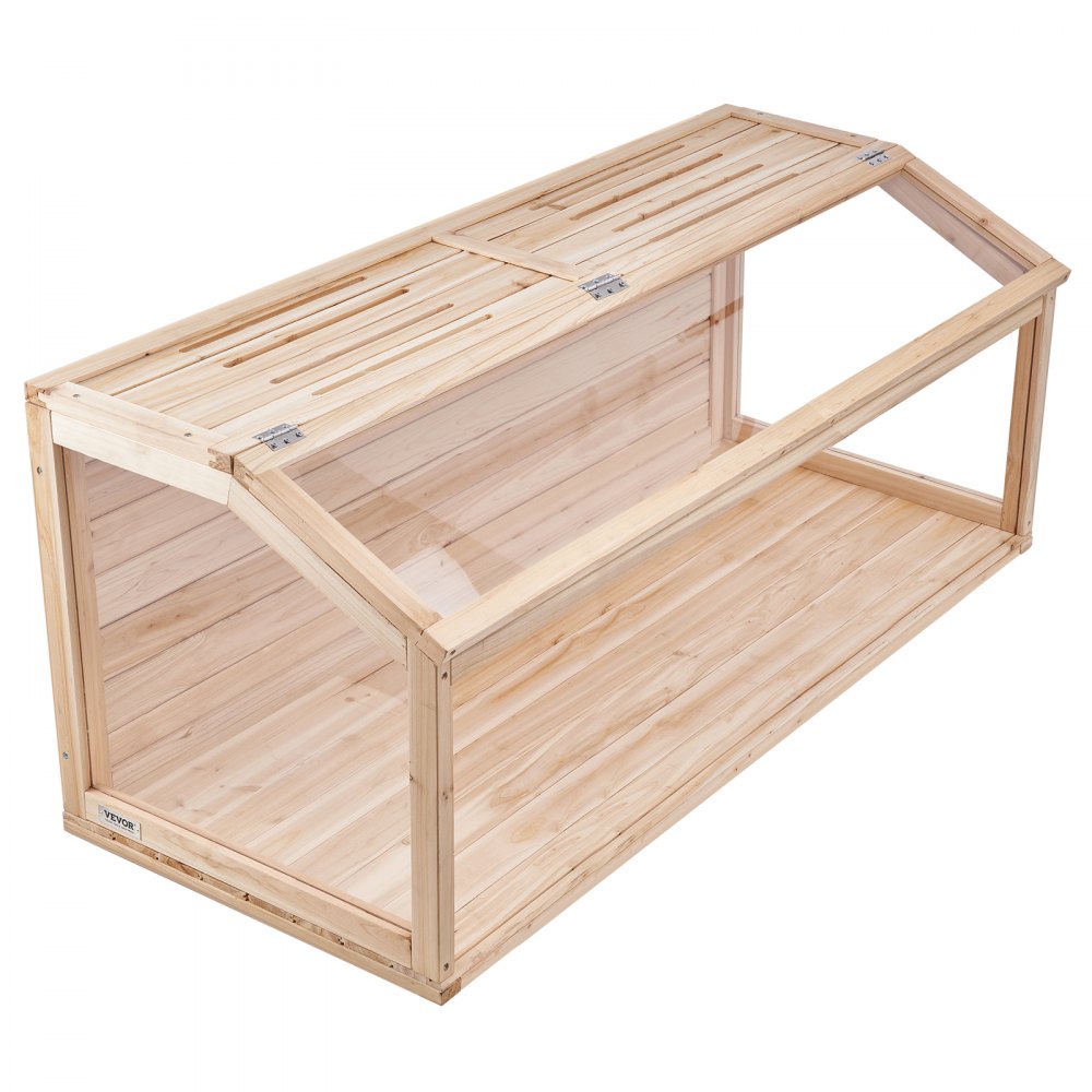 VEVOR Wooden Hamster Cage, 270° Viewing Hamster Habitat, 48 x 20 x 20in, Dwarf Hamster Cages with Openable Top, Ventilated Small Animal Cage, Pet Mouse Cage for Gerbils, Rats, Guinea Pigs, Mice