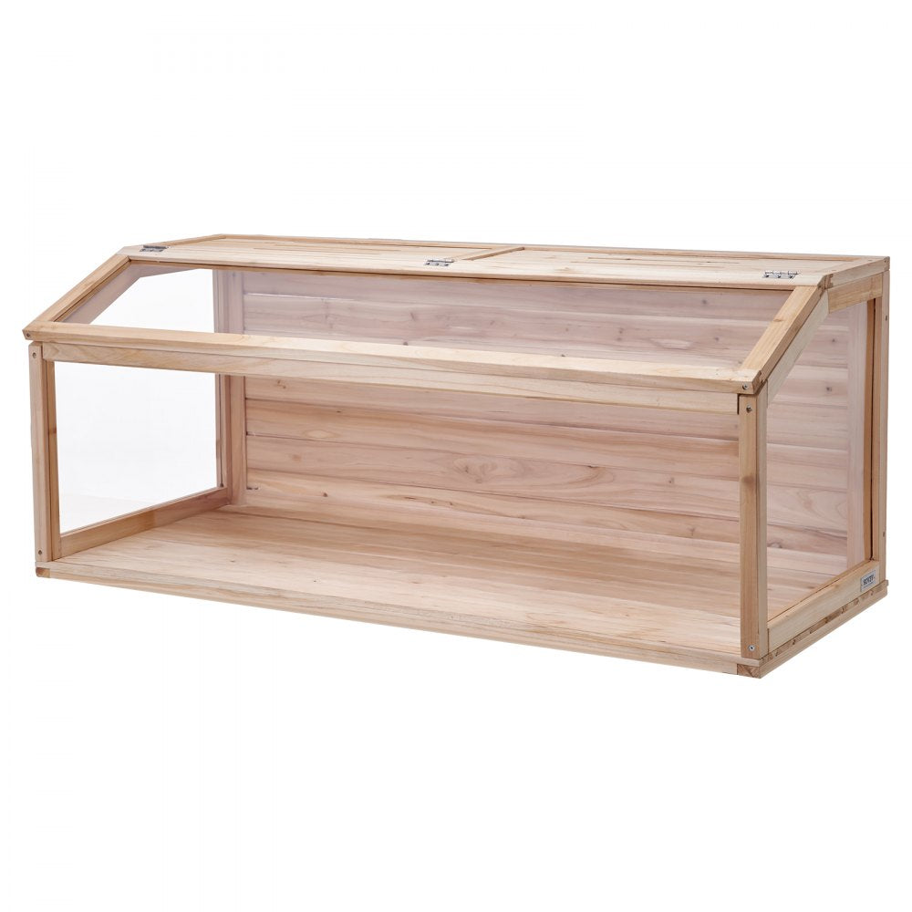 VEVOR Wooden Hamster Cage, 270° Viewing Hamster Habitat, 48 x 20 x 20in, Dwarf Hamster Cages with Openable Top, Ventilated Small Animal Cage, Pet Mouse Cage for Gerbils, Rats, Guinea Pigs, Mice