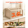 VEVOR Wooden Hamster Cage 31.9"x16.1"x16.1" 270° Viewing Hamster Habitat, Chewproof Acrylic Small Animal Cage with Openable Top, Large Pet Enclosure for Syrian/Dwarf Hamsters, Guinea Pigs & Gerbils