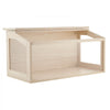 VEVOR Wooden Hamster Cage 31.9"x16.1"x16.1" 270° Viewing Hamster Habitat, Chewproof Acrylic Small Animal Cage with Openable Top, Large Pet Enclosure for Syrian/Dwarf Hamsters, Guinea Pigs & Gerbils