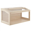 VEVOR Wooden Hamster Cage 31.9"x16.1"x16.1" 270° Viewing Hamster Habitat, Chewproof Acrylic Small Animal Cage with Openable Top, Large Pet Enclosure for Syrian/Dwarf Hamsters, Guinea Pigs & Gerbils