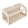 VEVOR Wooden Hamster Cage 31.9"x16.1"x16.1" 270° Viewing Hamster Habitat, Chewproof Acrylic Small Animal Cage with Openable Top, Large Pet Enclosure for Syrian/Dwarf Hamsters, Guinea Pigs & Gerbils