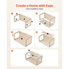 VEVOR Wooden Hamster Cage 40.1"x20.4"x20.1" 270° Viewing Hamster Habitat, Chewproof Acrylic Small Animal Cage with Openable Top, Large Pet Enclosure for Syrian/Dwarf Hamsters, Guinea Pigs & Gerbils