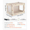 VEVOR Wooden Hamster Cage 23.8"x15.9"x15.9" 270° Viewing Hamster Habitat, Chewproof Small Animal Cage with Openable Top, Large Pet House Wood Enclosure for Syrian/Dwarf Hamsters, Guinea Pigs, Gerbils