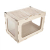 VEVOR Wooden Hamster Cage 23.8"x15.9"x15.9" 270° Viewing Hamster Habitat, Chewproof Small Animal Cage with Openable Top, Large Pet House Wood Enclosure for Syrian/Dwarf Hamsters, Guinea Pigs, Gerbils