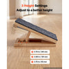 VEVOR Dog Ramp for Stairs 4 Pack 3.7"-5.7" Adjustable Foldable Pet Ramp, for Small Dogs & Short-Legged Pets, 3 Heights, 10.5" Long, Up to 30 lbs, Portable Wooden Stair Wedges with Non-Slip Surface