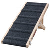 VEVOR Dog Ramp for Bed 14.2"-15.4" 2 Adjustable Height Foldable Pet Ramp, for Small & Senior Dogs to Get on Couch Sofa, 33" Long, Up to 100 lbs, Portable Wooden with Non-Slip Felt Surface & Handle
