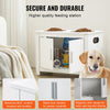 VEVOR Pet Feeding Station with 2 Stainless Steel Bowls, Elevated Dog Bowls with Storage, Dog Food Storage and Feeder Station with Storage Cabinet, Pet Toy Storage Organizer, for Dogs, Modern