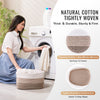 VEVOR Cotton Rope Basket, 22L, 3 Packs Storage Basket, Woven Basket Bins with Handles, Decorative Shelf Organizer Towel Hamper, Boho Toy Basket for Organizing Books Clothes Living Room 15 x 10 x 9 in