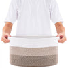 VEVOR Cotton Rope Basket, 22L, 3 Packs Storage Basket, Woven Basket Bins with Handles, Decorative Shelf Organizer Towel Hamper, Boho Toy Basket for Organizing Books Clothes Living Room 15 x 10 x 9 in
