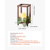 VEVOR 12 Set/36 Pcs Wooden Wedding Lantern Centerpiece, Includes 12 Wooden Lantern Candle Holder 12 Flameless LED Candle 12 Eucalyptus Leaves Wreath for Wedding Table Party Farmhouse Decor, Brown