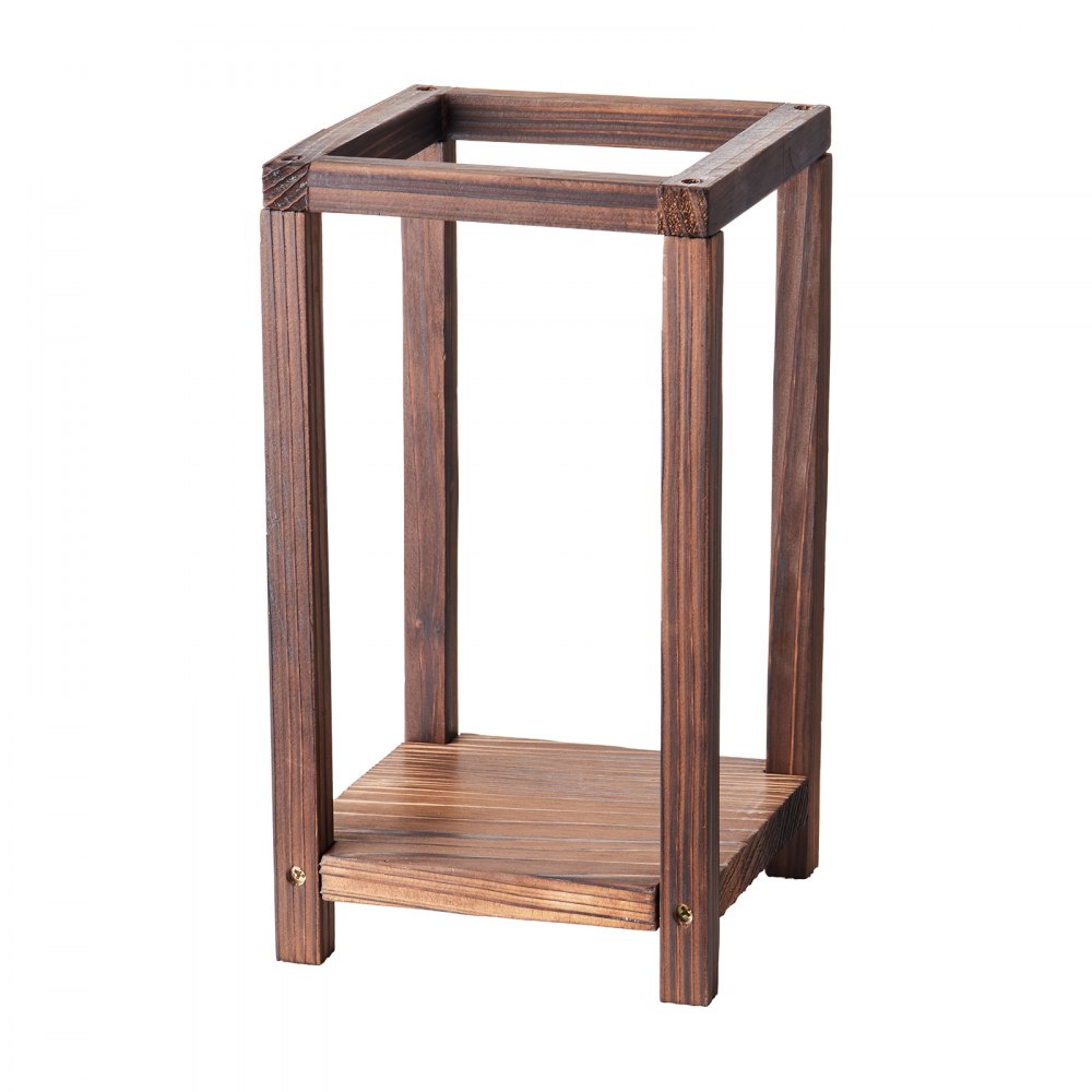VEVOR 24 Pcs Wooden Wedding Lantern, Cedar Wood and Plastic Wooden Lantern Candle Holder, Rustic Decorative Home Centerpiece Ideal for Wedding Table Party Farmhouse Indoor Decor, Brown