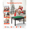 VEVOR Kids Wooden Activity Table, Building Blocks Double-Sided Tabletop, Multi-Purpose Activity Play Table with 2 Storage Bins for Kids 3+ Years, Large Storage Space, Present for Boys & Girls, Black