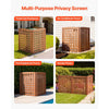 VEVOR Wooden Privacy Fence, 32 x 38 inch Air Conditioner Fence, 3 Panel Solid Outdoor Wood Privacy Screen with Adjustable Angle, Hinge-Reinforced Structure, Trash Can Hider Fences for Garden