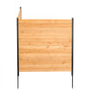 VEVOR Wood Privacy Fence, 38" W x 42" L, 2 Panel Solid Air Conditioner Fence Screen, Pool Equipment Enclosure with Metal Stakes, Easy DIY Installation, Outdoor Trash Can Hider for Garden Decoration