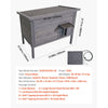 VEVOR Heated Cat House, Insulated Wooden Cat House for Outdoor Cats, Waterproof Feral Kitty Shelter with Heating Pad, PVC Flap Door & Openable Asphalt Roof for 1-3 Cats in Winter, 34 x 21 x 27 in