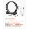 VEVOR Cat Exercise Wheel, 48 in Wooden Cat Running Wheel for Indoor Cats up to 28 lbs, Cats Treadmill with Carpeted Runway & Locking Mechanism, Quiet Kitten Sport Toys for Pets Fitness & Health, Black