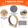VEVOR Wooden Cat Exercise Wheel, 52" Large Cat Treadmill Wheel for Indoor Cats, Cat Running Wheel with Detachable Carpet & Cat Teaser for Running/Walking/Training, Suitable for Most Cats