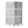 VEVOR Wood Room Divider, 4 Panel Wood Folding Privacy Screen, 66.9 Inches Tall Indoor Louvered Partition Divider, Portable Decoration Screen, for Room Separation, Home, Office, Restaurant & Bedroom