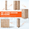 VEVOR Wood Room Divider, 4 Panel Wood Folding Privacy Screen, 66.9 Inches Tall Indoor Louvered Wooden Partition, Portable Decoration Screen, for Room Separation, Home, Office, Restaurant & Bedroom