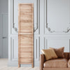 VEVOR Wood Room Divider, 4 Panel Wood Folding Privacy Screen, 66.9 Inches Tall Indoor Louvered Wooden Partition, Portable Decoration Screen, for Room Separation, Home, Office, Restaurant & Bedroom