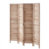 VEVOR Wood Room Divider, 4 Panel Wood Folding Privacy Screen, 66.9 Inches Tall Indoor Louvered Wooden Partition, Portable Decoration Screen, for Room Separation, Home, Office, Restaurant & Bedroom